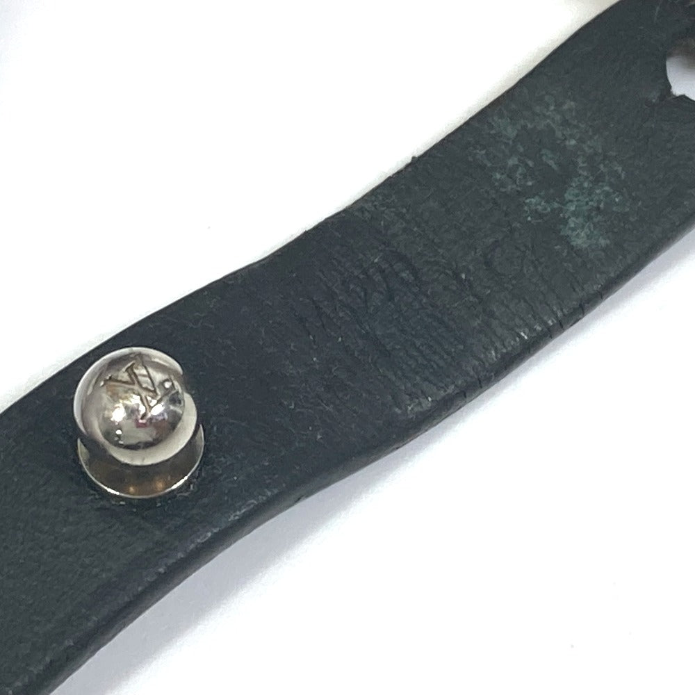 LOUIS VUITTON bracelet M6290 leather black Accessories brasle archive mens Used Authentic