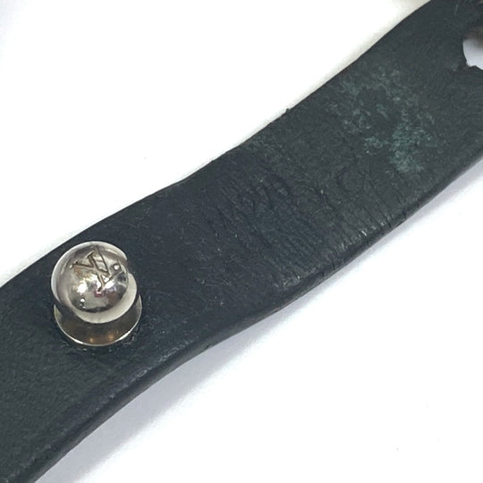 LOUIS VUITTON bracelet M6290 leather black Accessories brasle archive mens Used Authentic