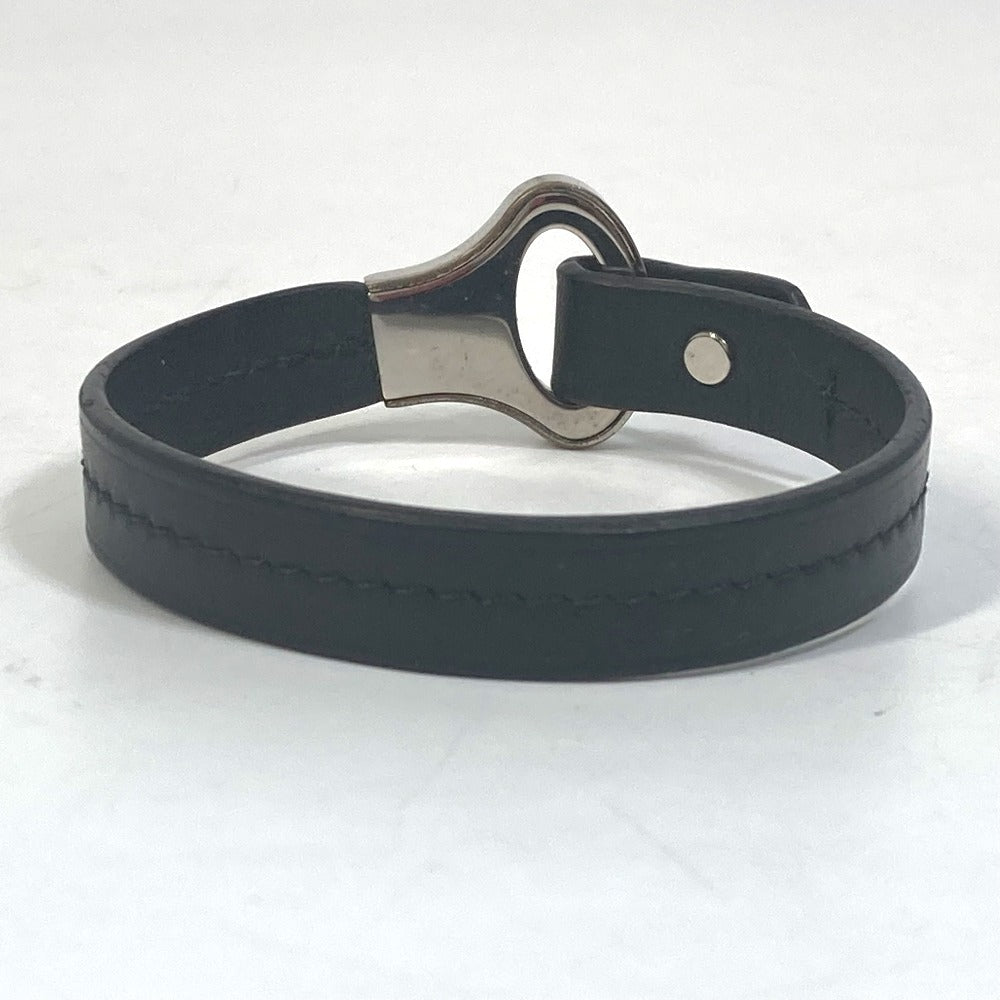 LOUIS VUITTON bracelet M6290 leather black Accessories brasle archive mens Used Authentic