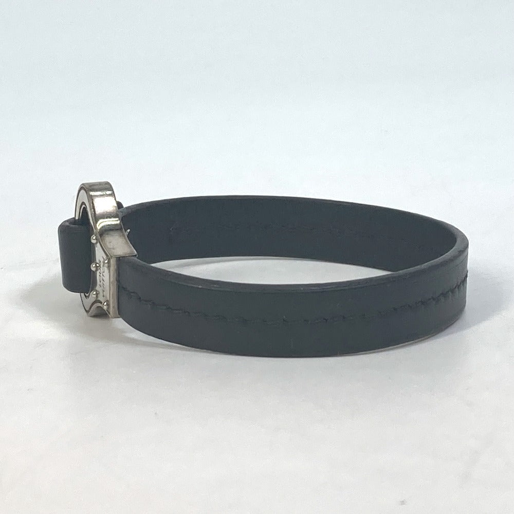 LOUIS VUITTON bracelet M6290 leather black Accessories brasle archive mens Used Authentic