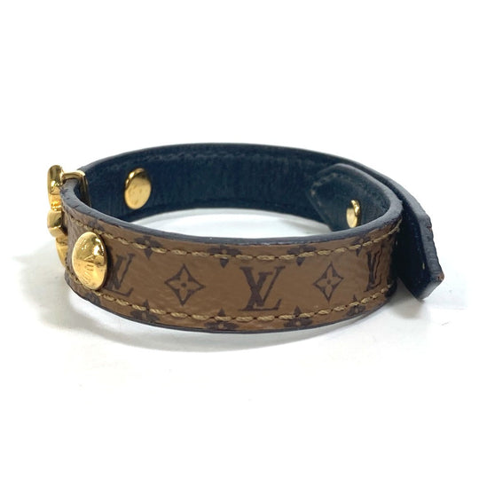 LOUIS VUITTON bracelet M6597F Monogram reverse canvas Brown Accessories Monogram Reverse Bracelet Blooming Women 19 Used Authentic