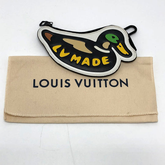 LOUIS VUITTON Coin case N60388 leather multicolor Virgil Abloh xNIGO Case mens Used Authentic