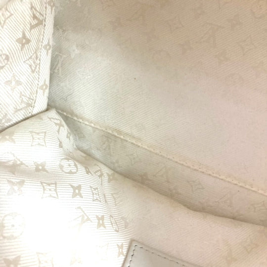 LOUIS VUITTON Handbag M95416 Leather / patent leather Beige off-white street shopper PM Tote Bag Women Used Authentic