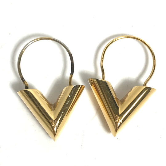 LOUIS VUITTON Pierce M61088 metal gold Pierce Essential V Women Used Authentic