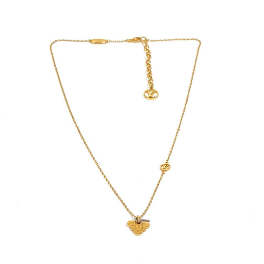 LOUIS VUITTON Necklace M62809 metal gold key motif Necklace Rocky Women Used Authentic