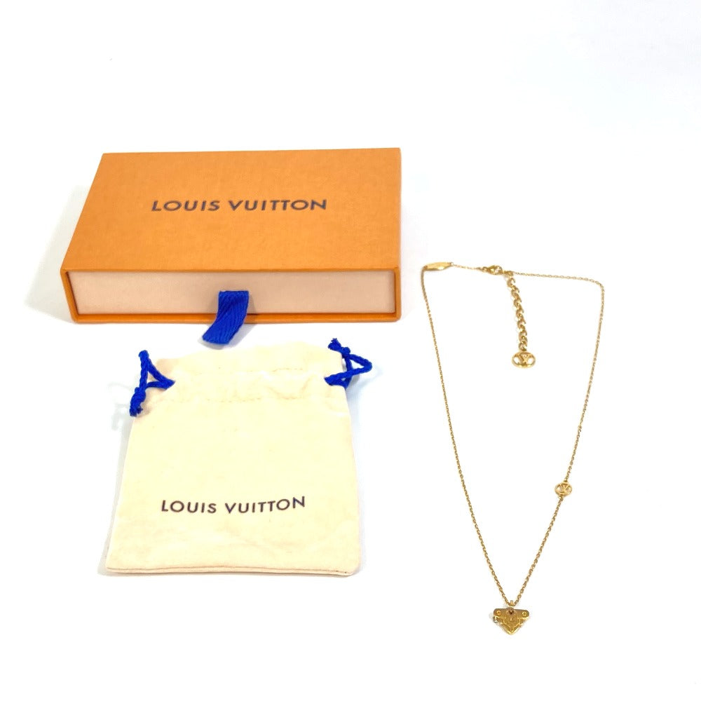 LOUIS VUITTON Necklace M62809 metal gold key motif Necklace Rocky Women Used Authentic
