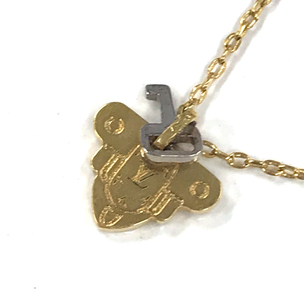 LOUIS VUITTON Necklace M62809 metal gold key motif Necklace Rocky Women Used Authentic