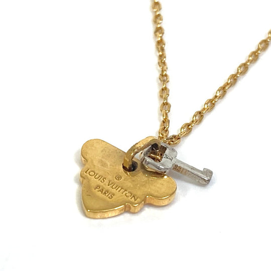 LOUIS VUITTON Necklace M62809 metal gold key motif Necklace Rocky Women Used Authentic