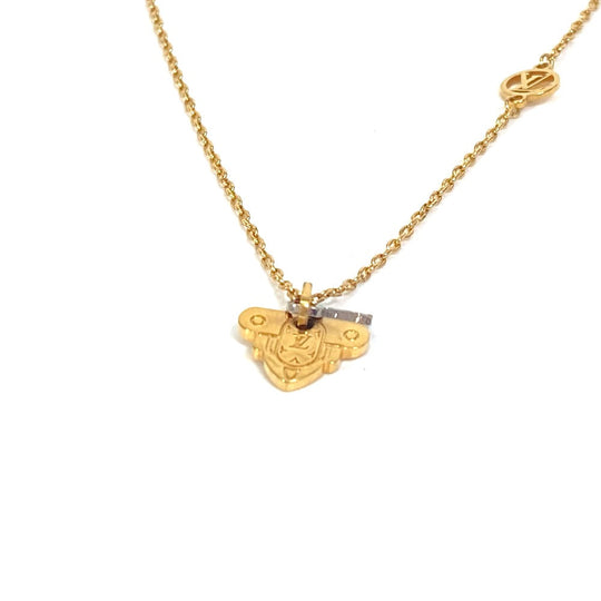 LOUIS VUITTON Necklace M62809 metal gold key motif Necklace Rocky Women Used Authentic