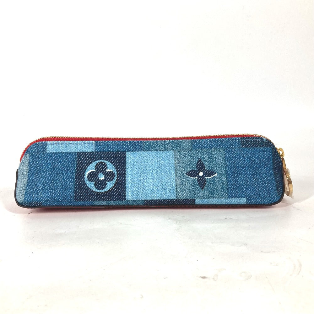 LOUIS VUITTON pencil case GI0444 Monogram denim blue Monogram denim Truth Elizabeth Women Used Authentic