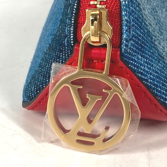 LOUIS VUITTON pencil case GI0444 Monogram denim blue Monogram denim Truth Elizabeth Women Used Authentic