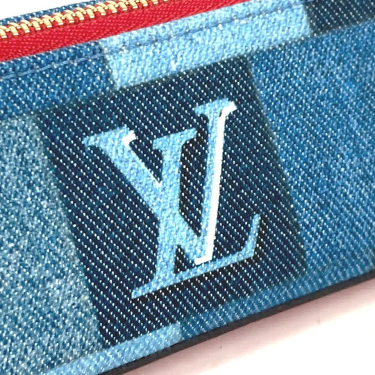 LOUIS VUITTON pencil case GI0444 Monogram denim blue Monogram denim Truth Elizabeth Women Used Authentic