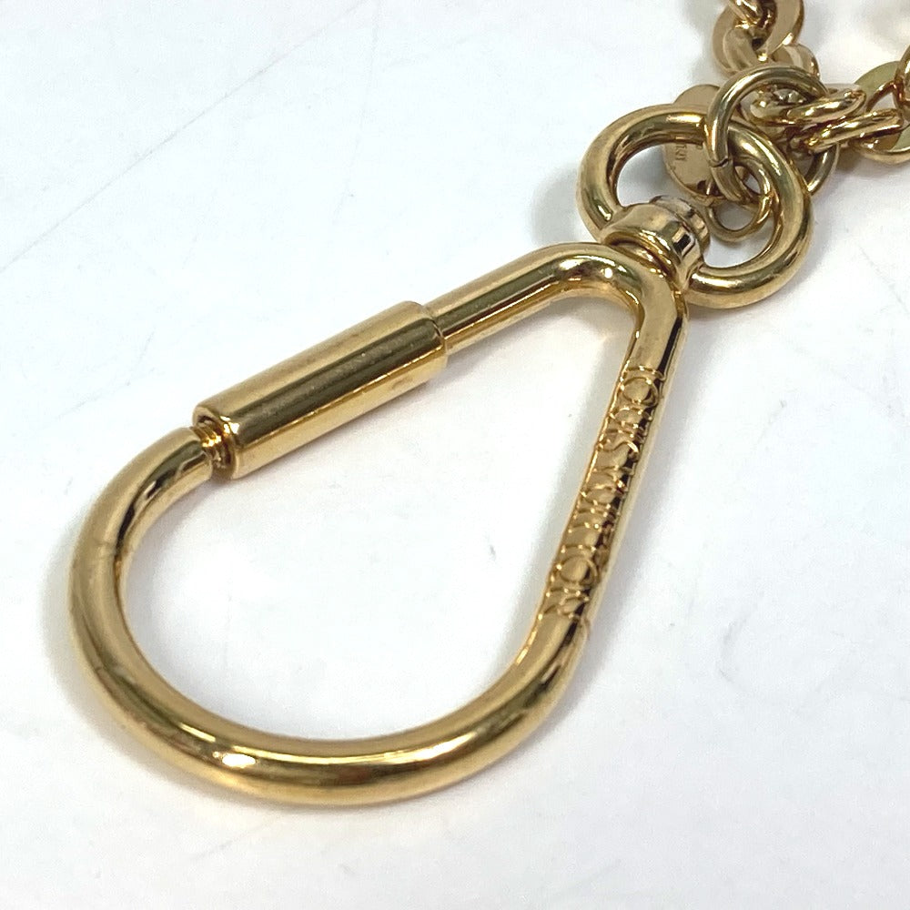 LOUIS VUITTON key ring M65124  leather purple Tassel ribbon Key ring Women Used Authentic
