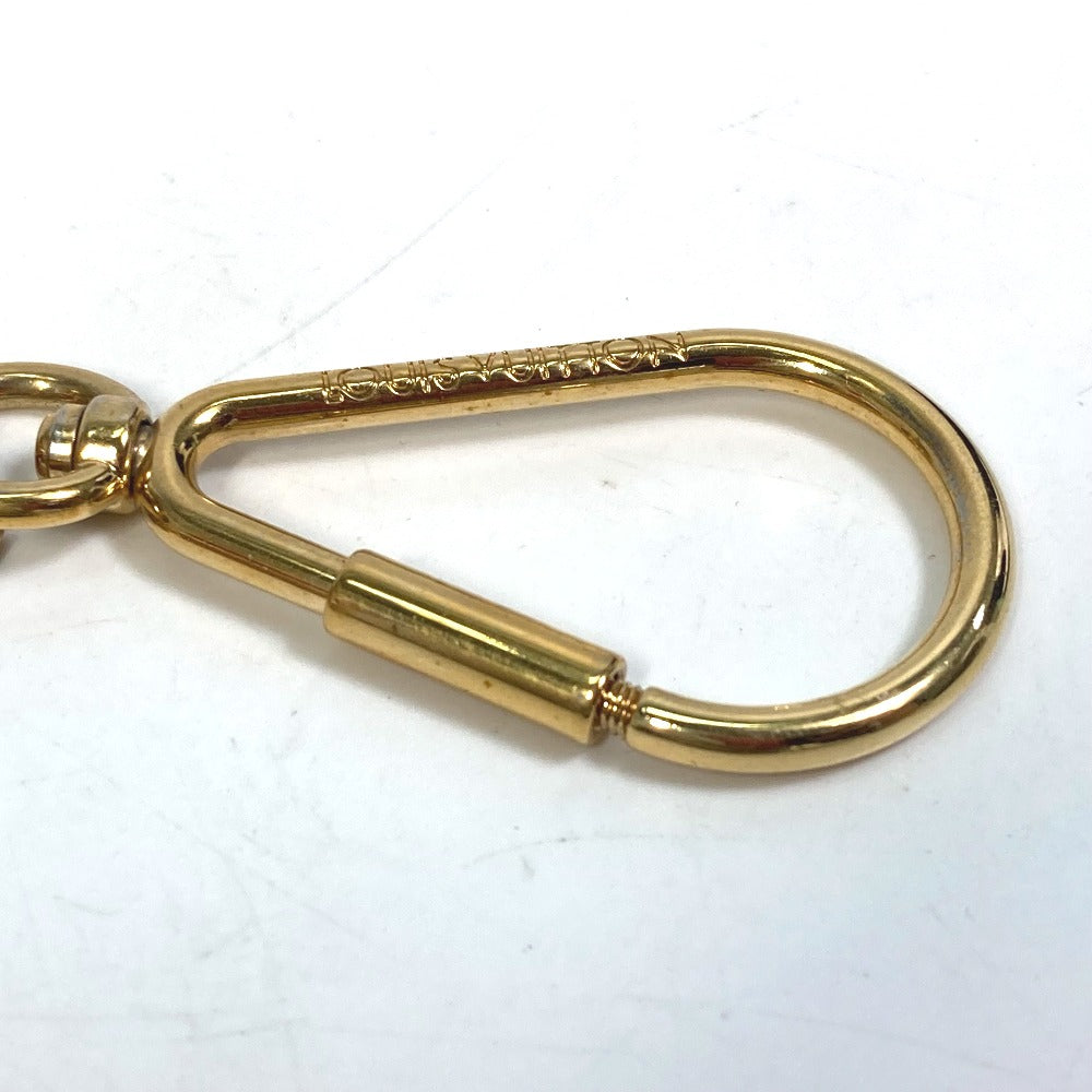 LOUIS VUITTON key ring M65124  leather purple Tassel ribbon Key ring Women Used Authentic