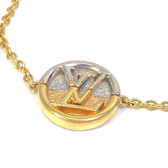 LOUIS VUITTON bracelet M69589 metal gold Bracelet L TO V Women Used Authentic