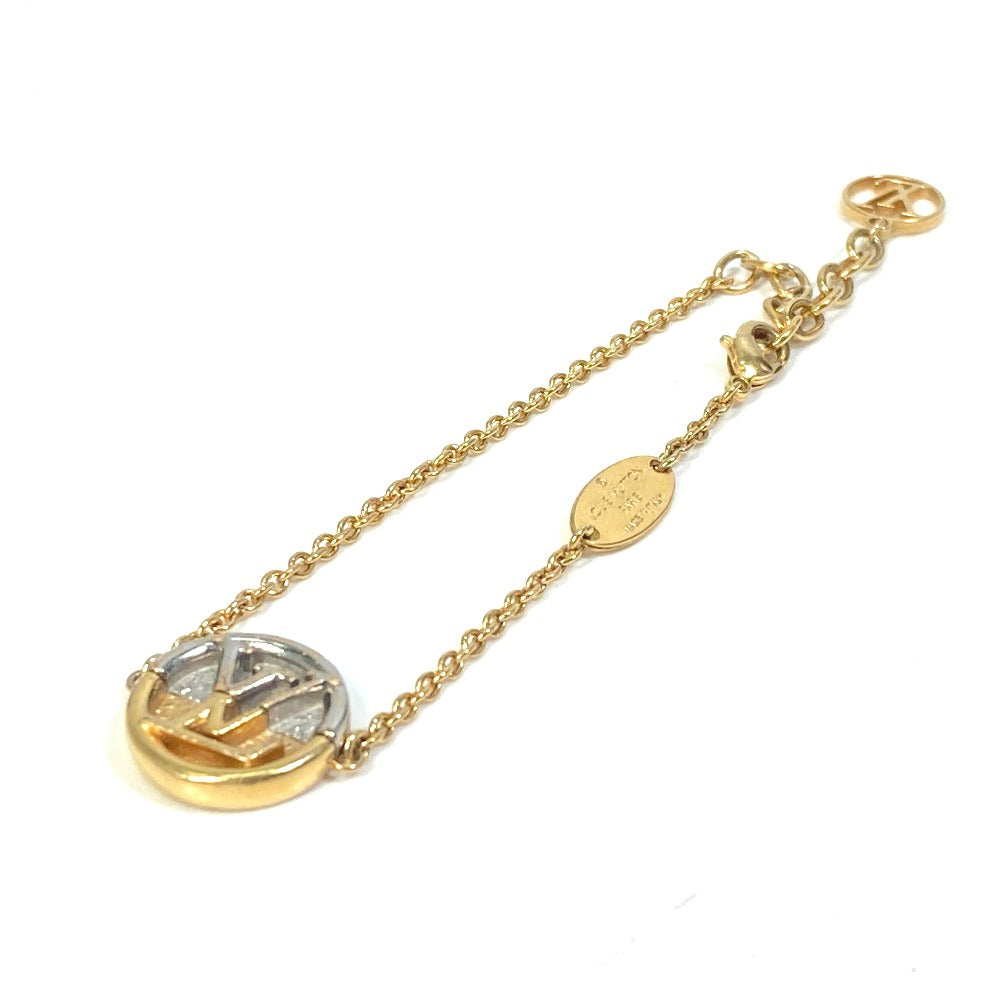 LOUIS VUITTON bracelet M69589 metal gold Bracelet L TO V Women Used Authentic