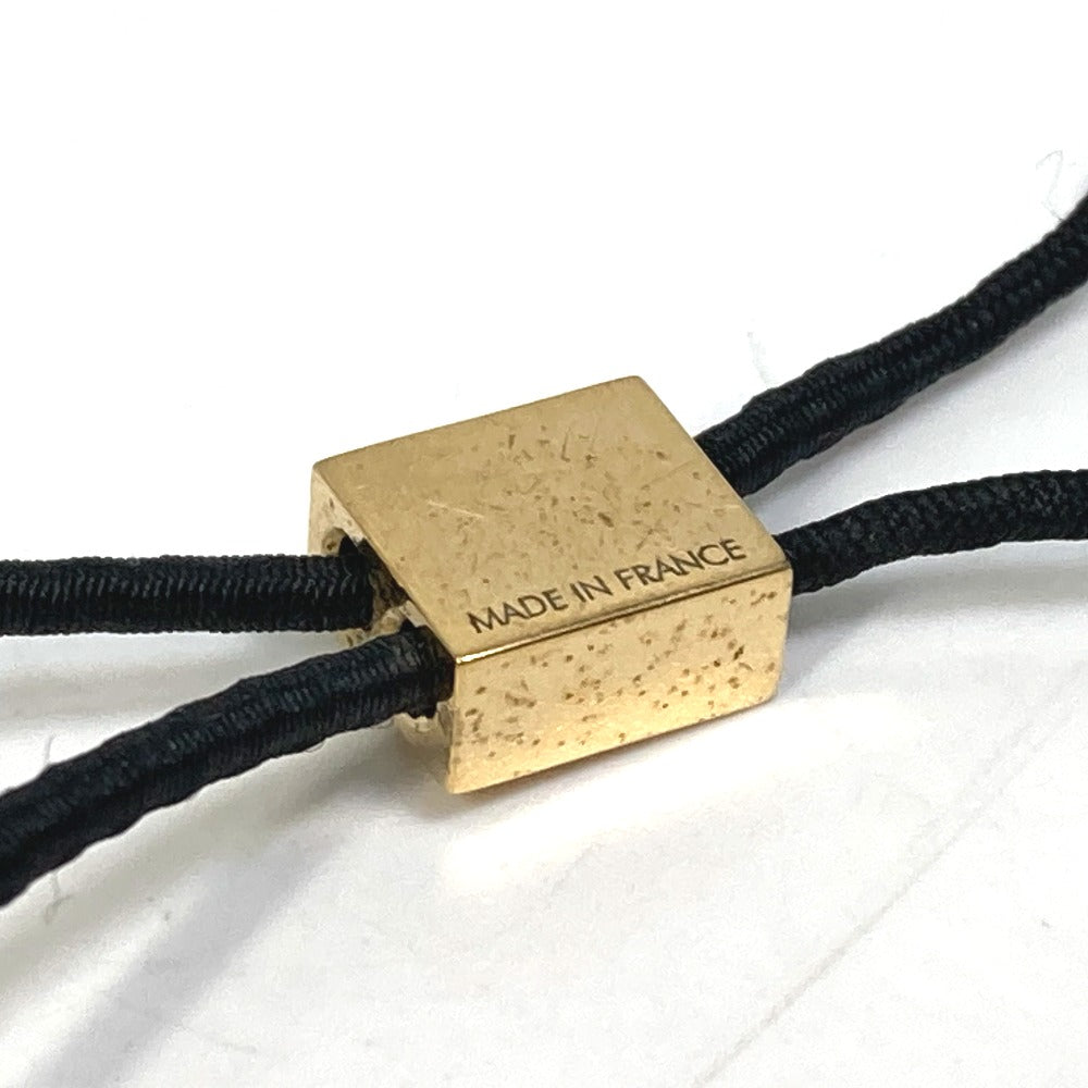 LOUIS VUITTON Hair rubber M65351 metal gold Monogram Elasticity knife Women Used Authentic
