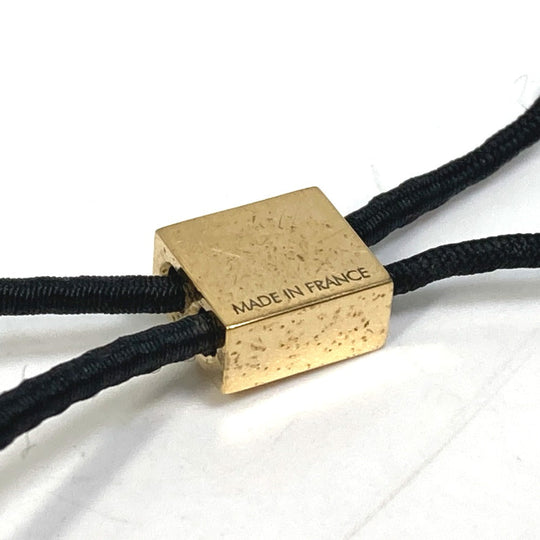 LOUIS VUITTON Hair rubber M65351 metal gold Monogram Elasticity knife Women Used Authentic
