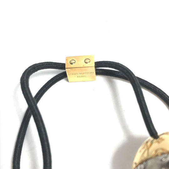 LOUIS VUITTON Hair rubber M80266 metal gold Chou Chou Planet LV Women Used Authentic