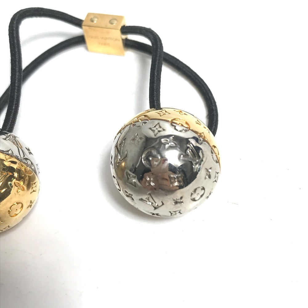 LOUIS VUITTON Hair rubber M80266 metal gold Chou Chou Planet LV Women Used Authentic
