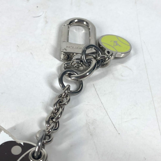 LOUIS VUITTON key ring M00747 metal Silver Bishou Sack LV Dog unisex(Unisex) Used Authentic