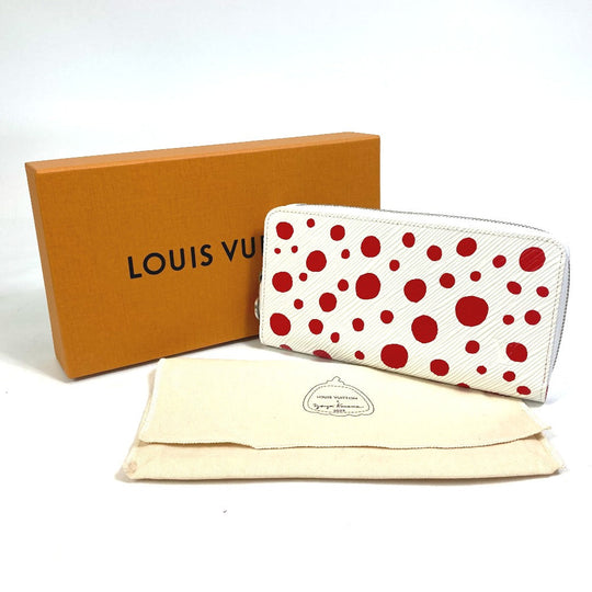 LOUIS VUITTON Long Wallet Purse M81961 Epi Leather, Empreinte Red Epi Japan exclusive LV x YK Zippy Wallet Women Used Authentic