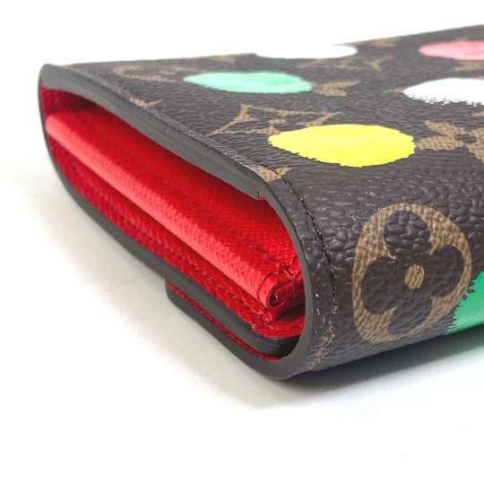 LOUIS VUITTON Long Wallet Purse M81980 Monogram canvas Brown LVxYK Yayoi Kusama Monogram Portefeuille Sarah NM Women Used Authentic