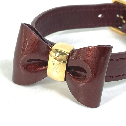 LOUIS VUITTON bracelet M6617F Monogram Vernis purple Monogram Vernis Bracelet Favorite Women 17 Used Authentic