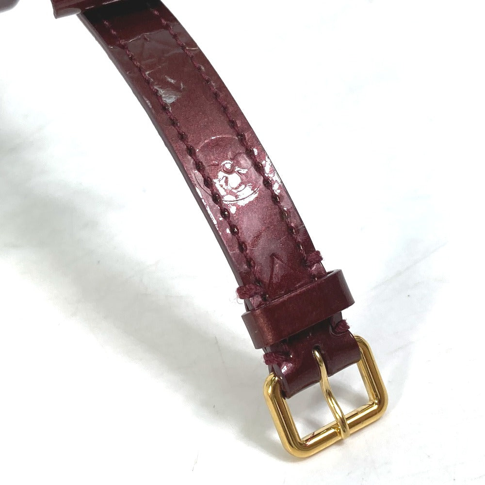 LOUIS VUITTON bracelet M6617F Monogram Vernis purple Monogram Vernis Bracelet Favorite Women 17 Used Authentic