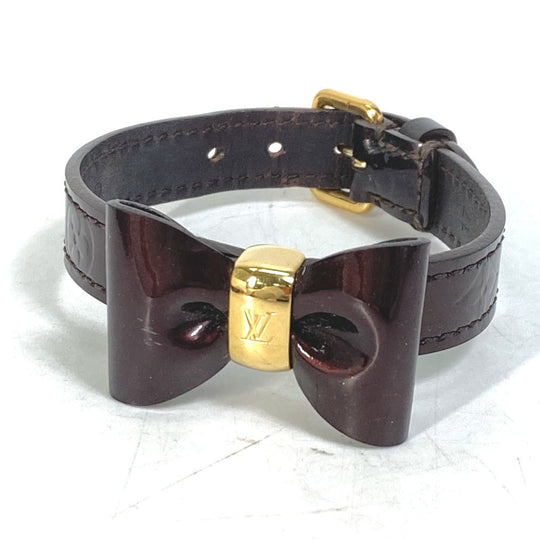 LOUIS VUITTON bracelet M6617F Monogram Vernis purple Monogram Vernis Bracelet Favorite Women 17 Used Authentic
