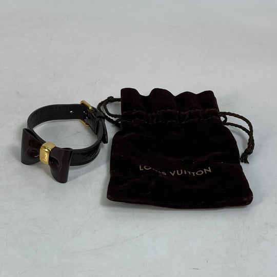 LOUIS VUITTON bracelet M6617F Monogram Vernis purple Monogram Vernis Bracelet Favorite Women 17 Used Authentic