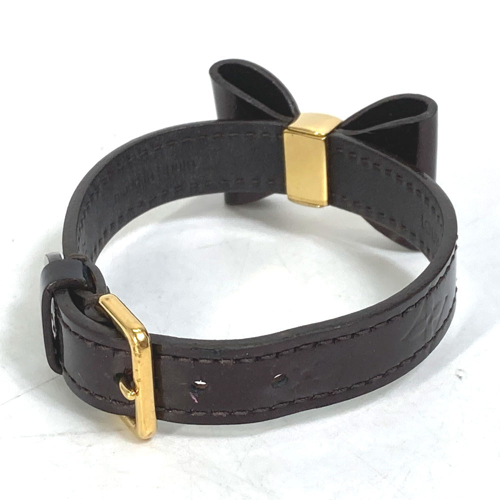 LOUIS VUITTON bracelet M6617F Monogram Vernis purple Monogram Vernis Bracelet Favorite Women 17 Used Authentic