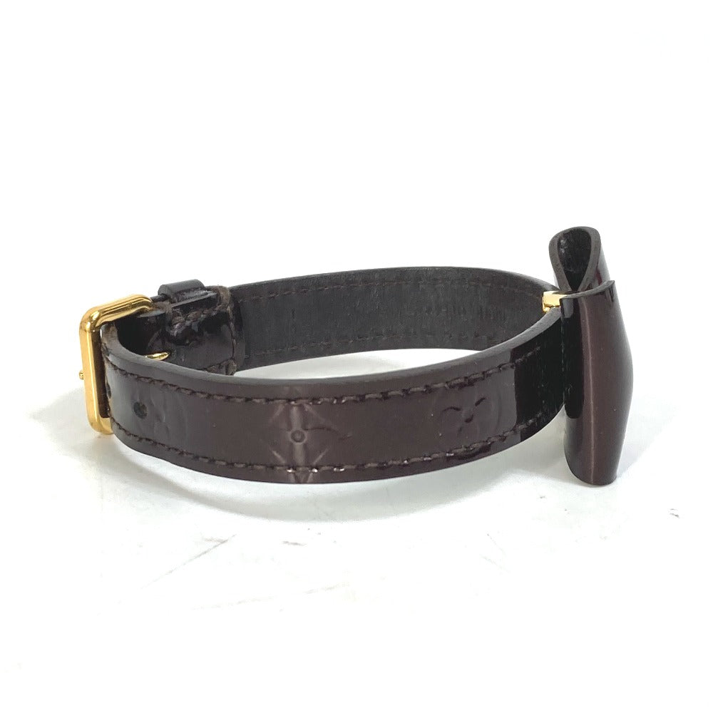 LOUIS VUITTON bracelet M6617F Monogram Vernis purple Monogram Vernis Bracelet Favorite Women 17 Used Authentic