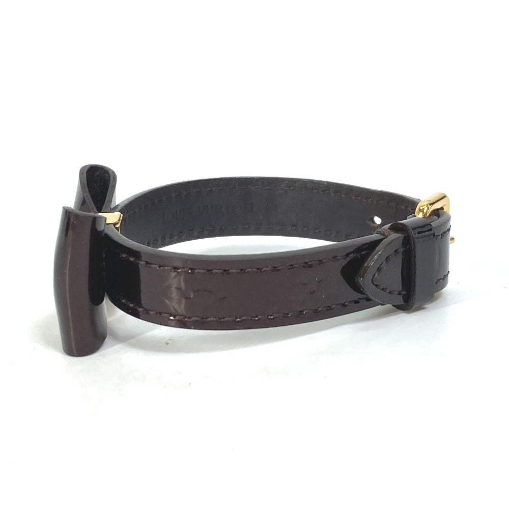 LOUIS VUITTON bracelet M6617F Monogram Vernis purple Monogram Vernis Bracelet Favorite Women 17 Used Authentic
