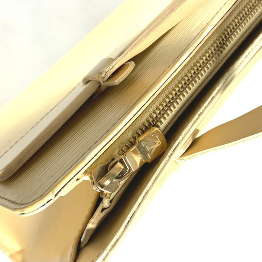 LOUIS VUITTON Tote Bag M5249A Epi Leather yellow Epi Croisette PM Women Used Authentic