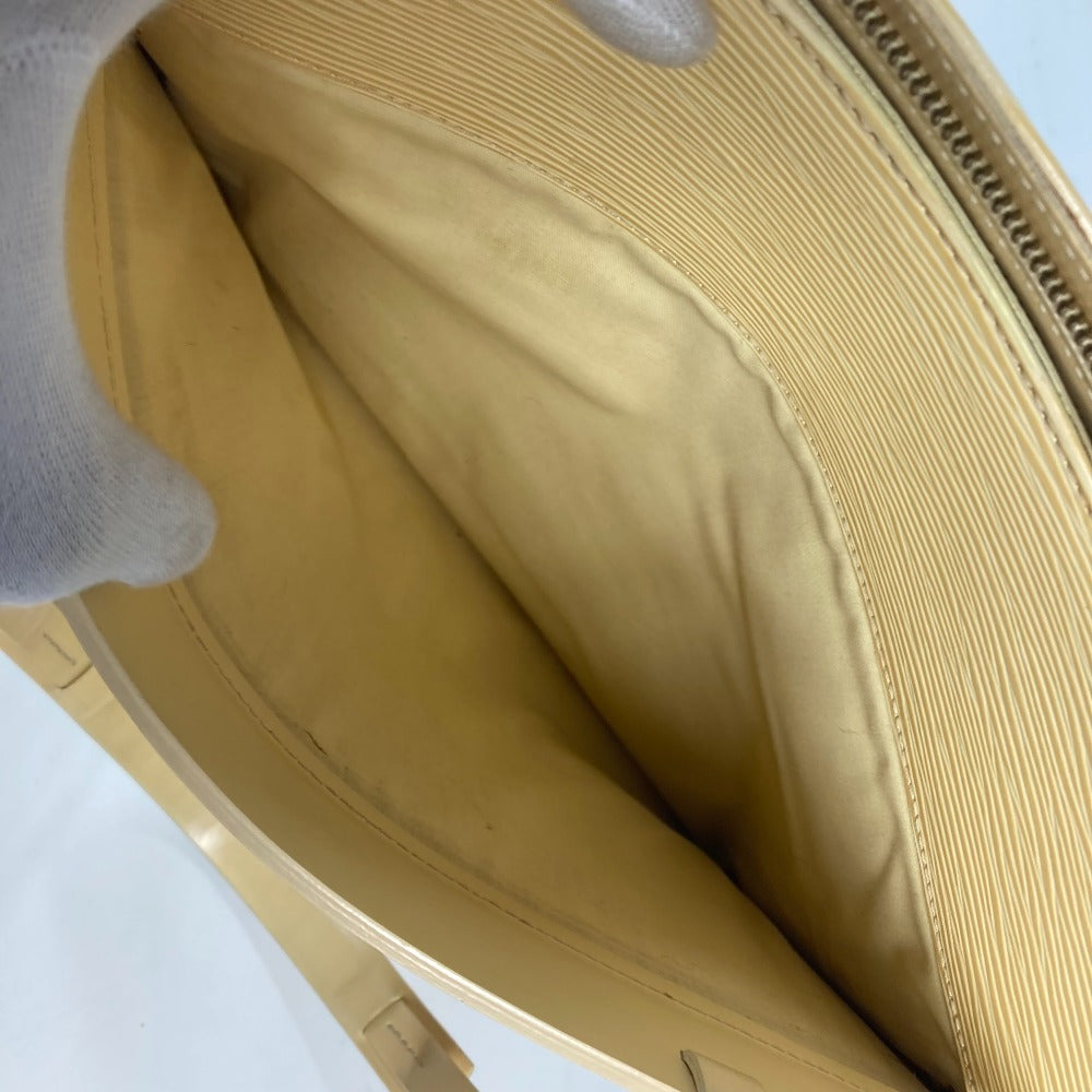 LOUIS VUITTON Tote Bag M5249A Epi Leather yellow Epi Croisette PM Women Used Authentic