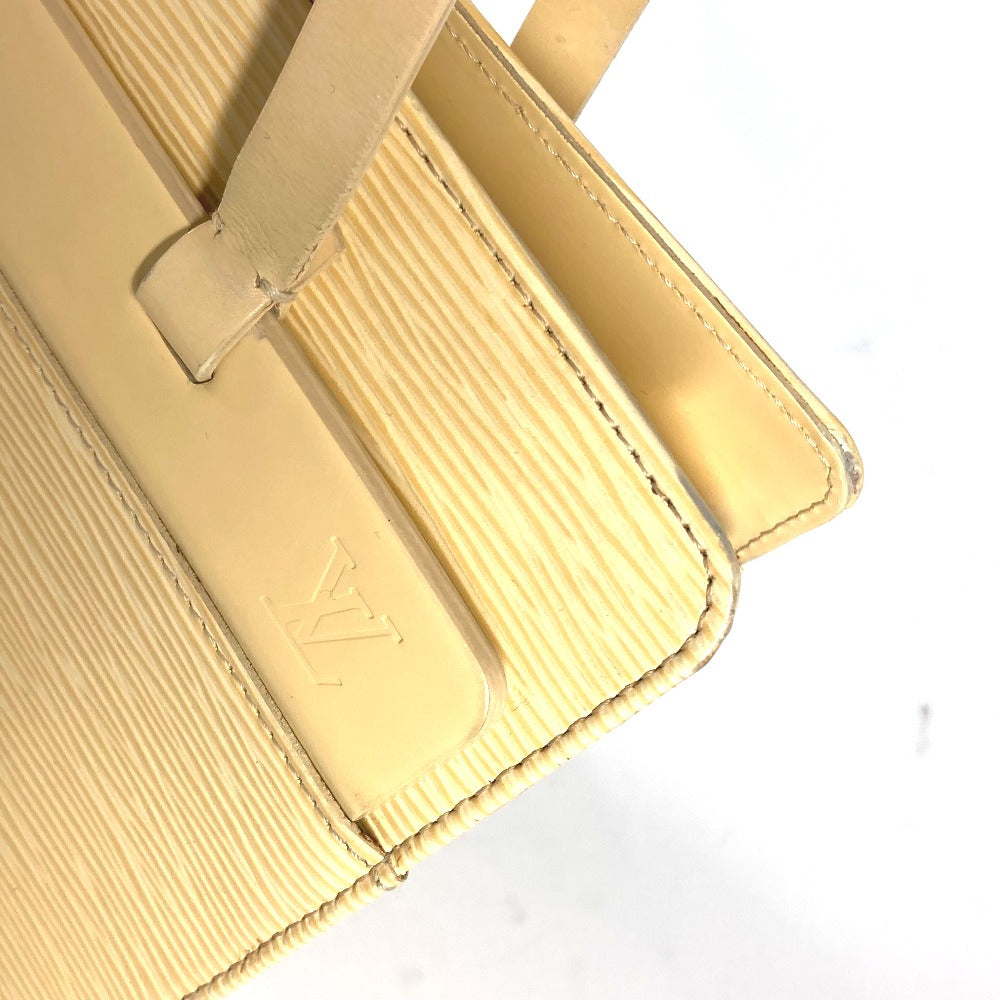 LOUIS VUITTON Tote Bag M5249A Epi Leather yellow Epi Croisette PM Women Used Authentic