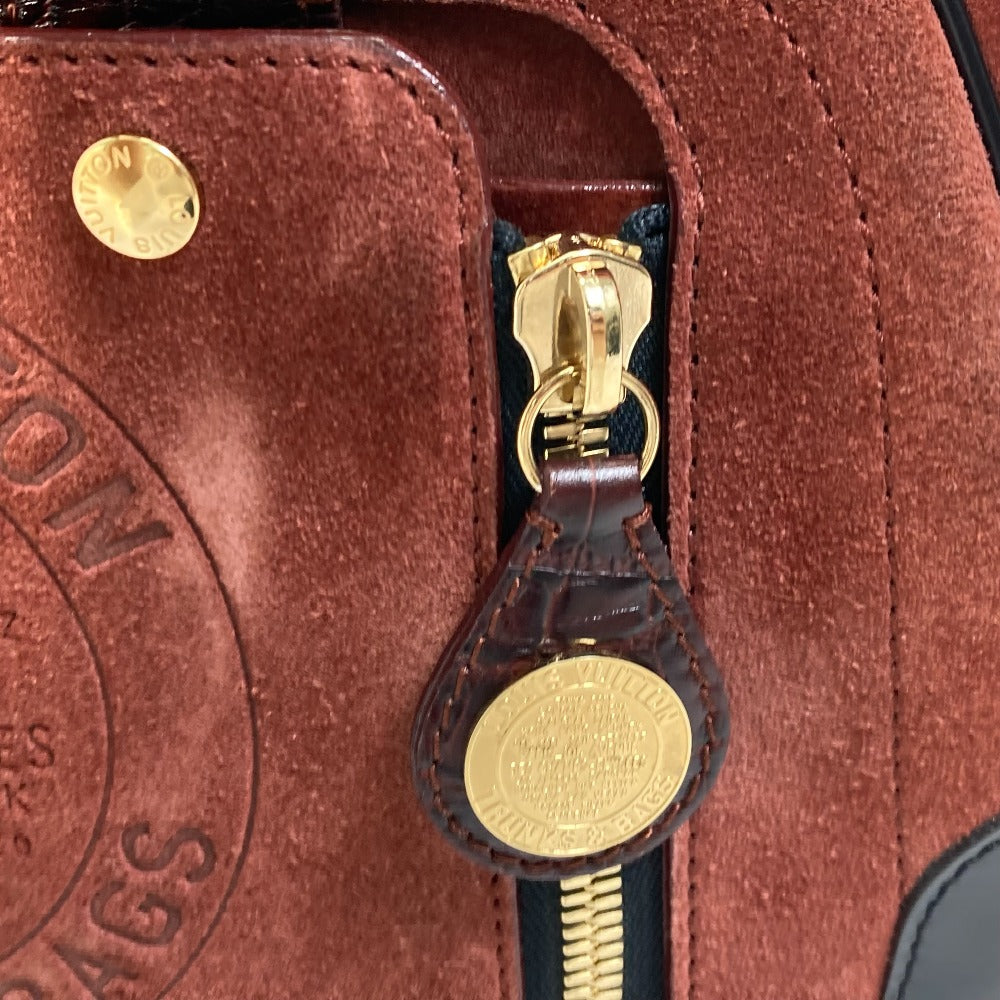 LOUIS VUITTON Handbag M95238 Leather / suede Brown Mini Boston Duffel bag Stamp bag PM Women Used Authentic