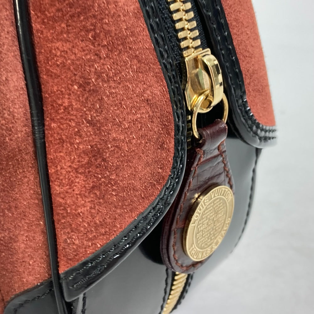 LOUIS VUITTON Handbag M95238 Leather / suede Brown Mini Boston Duffel bag Stamp bag PM Women Used Authentic