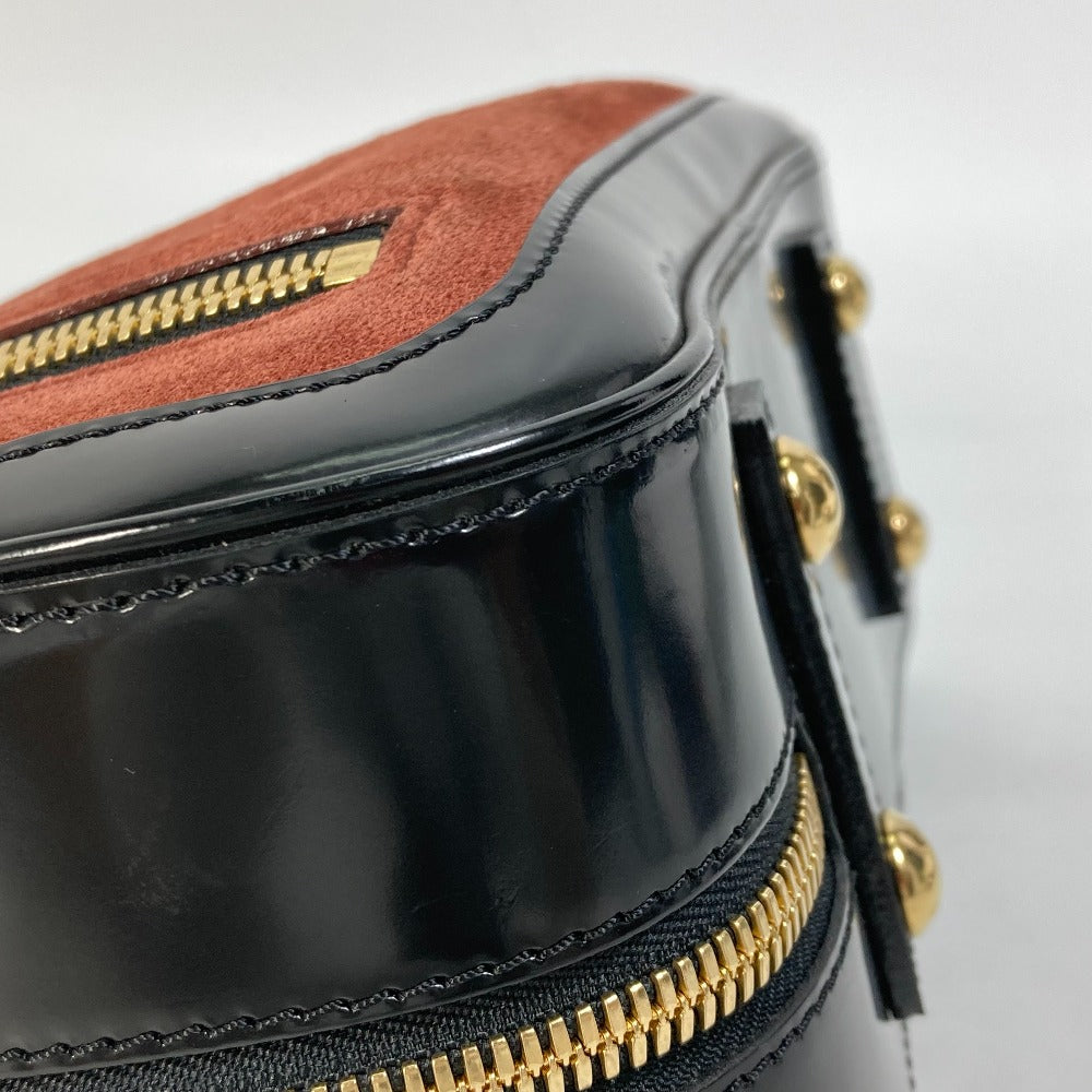 LOUIS VUITTON Handbag M95238 Leather / suede Brown Mini Boston Duffel bag Stamp bag PM Women Used Authentic