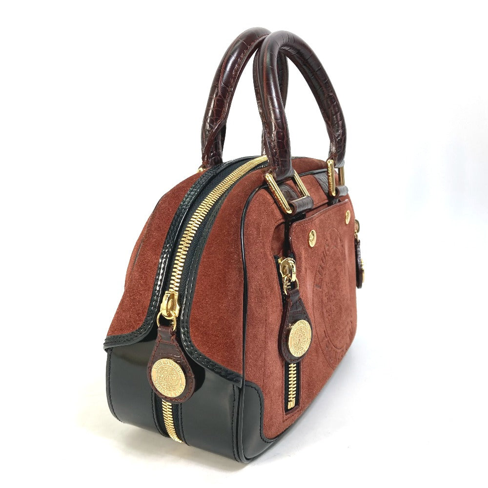 LOUIS VUITTON Handbag M95238 Leather / suede Brown Mini Boston Duffel bag Stamp bag PM Women Used Authentic