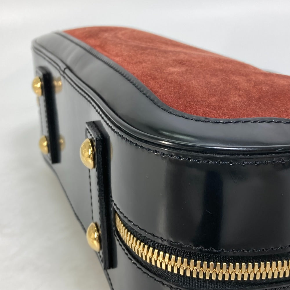 LOUIS VUITTON Handbag M95238 Leather / suede Brown Mini Boston Duffel bag Stamp bag PM Women Used Authentic