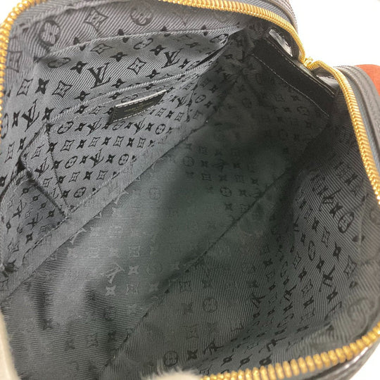LOUIS VUITTON Handbag M95238 Leather / suede Brown Mini Boston Duffel bag Stamp bag PM Women Used Authentic