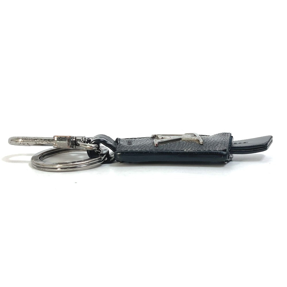 LOUIS VUITTON key ring M63620 Monogram Eclipse Canvas black Monogram Eclipse Porte Cle Cloche Cle mens Used Authentic