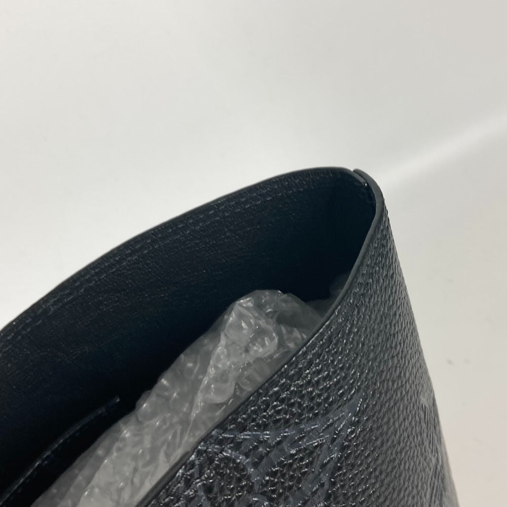 LOUIS VUITTON Shoulder Bag M57290 leather black Monogram Giant Shadow Hippo Voyage NV mens Used Authentic
