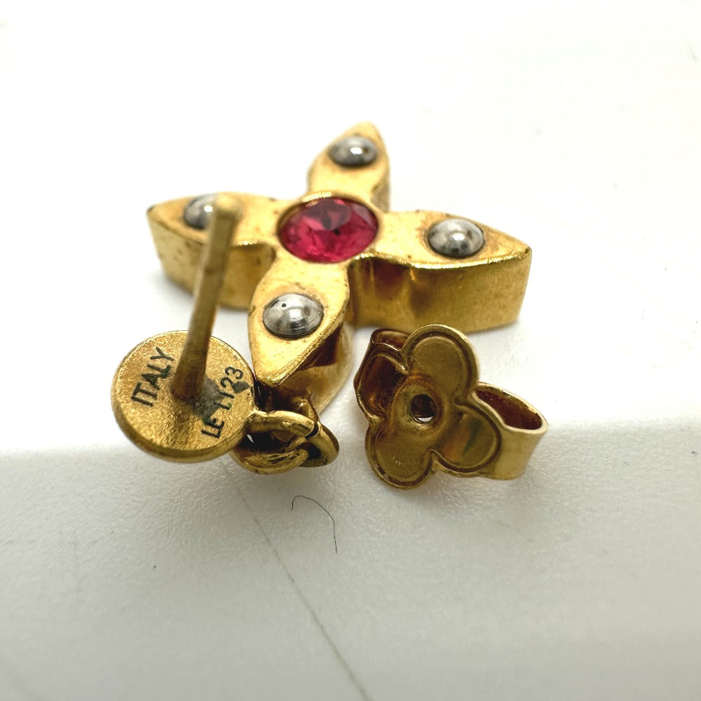 LOUIS VUITTON Pierce M66799 metal Silver Accessories Boucle D'oreille Love Letters GM Women Used Authentic