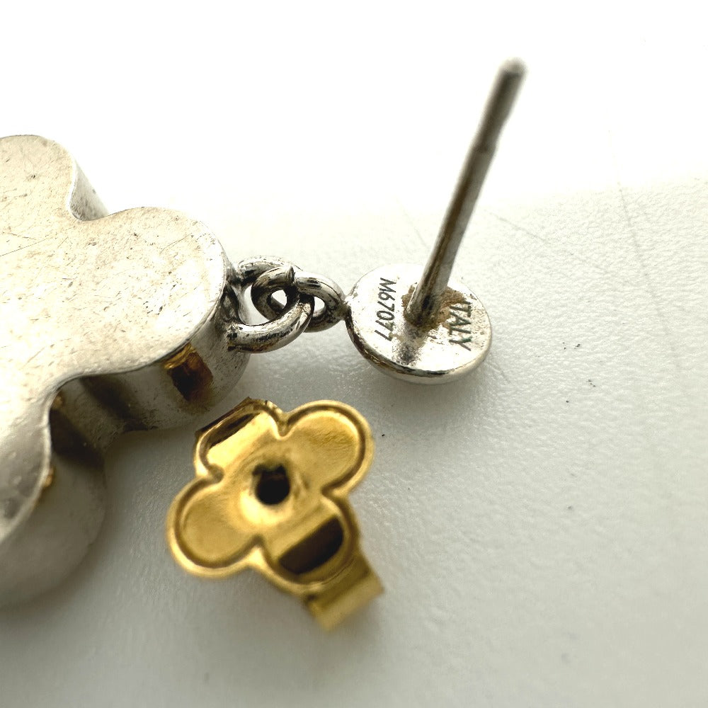 LOUIS VUITTON Pierce M66799 metal Silver Accessories Boucle D'oreille Love Letters GM Women Used Authentic