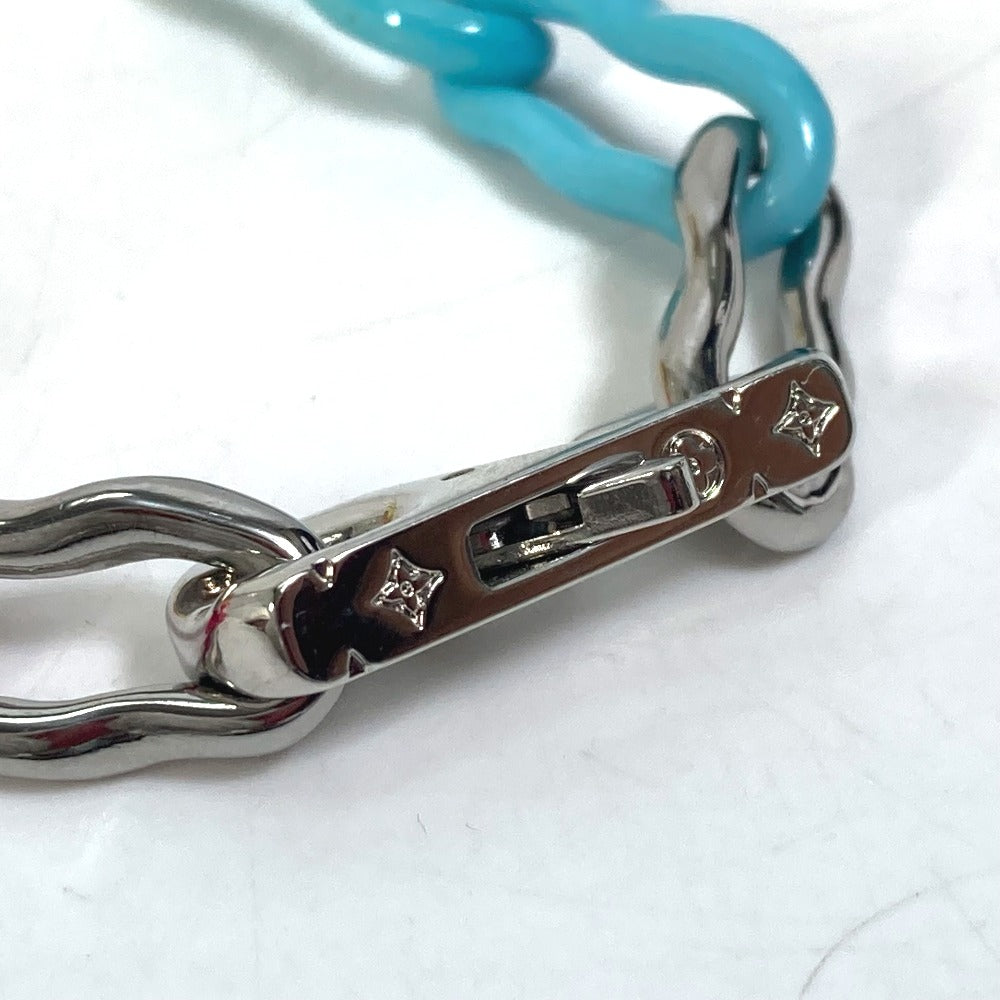 LOUIS VUITTON bracelet M00277 metal multicolor Watercolor Rainbow Bracelet Charm mens L Used Authentic