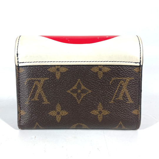 LOUIS VUITTON Trifold wallet M67257 Monogram Canvas, Epi Leather Brown Monogram Kabuki Portefeuille Victorine Women Used Authentic