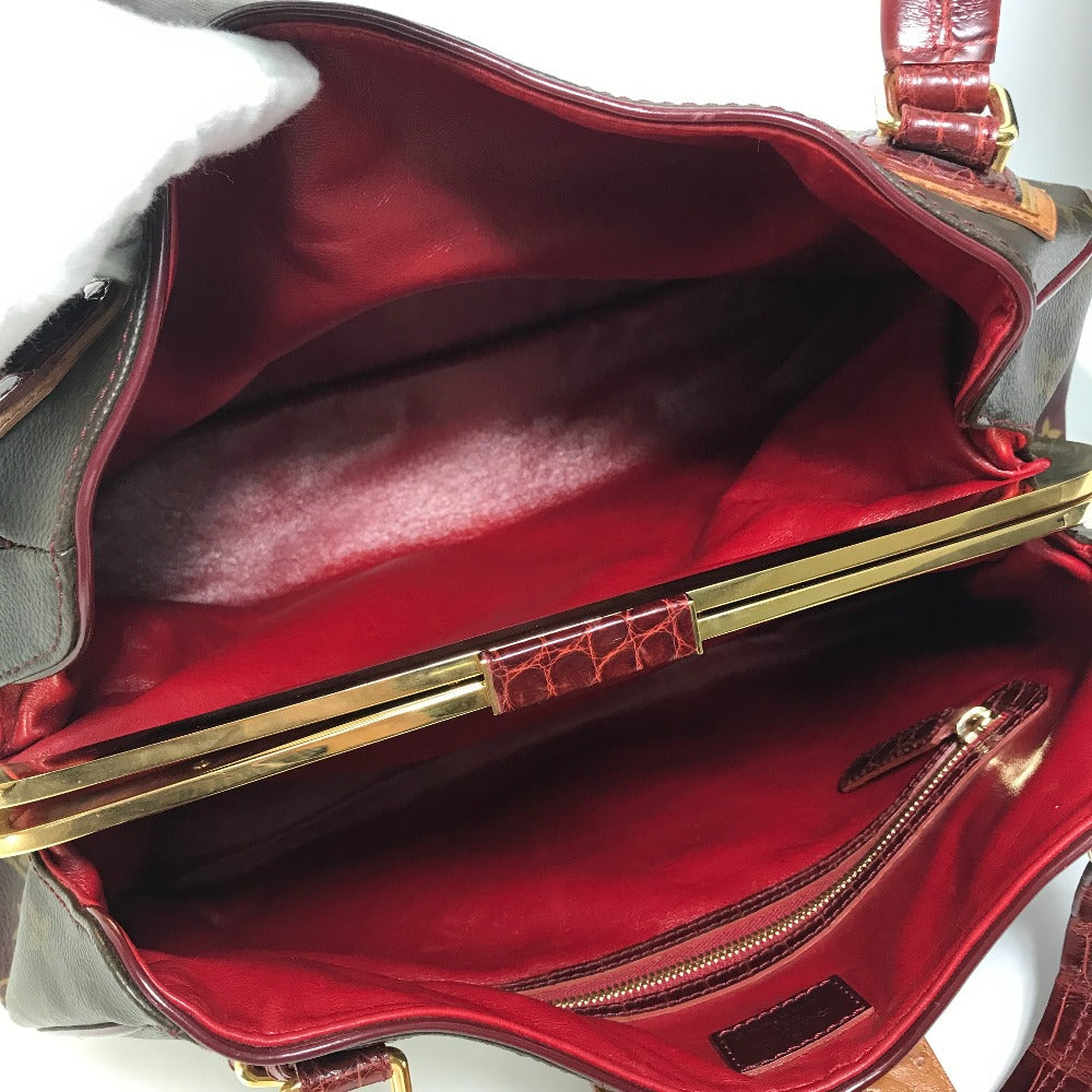 LOUIS VUITTON Shoulder Bag M95580 canvas Red Monogram Mirage Greet Purse Women Used Authentic
